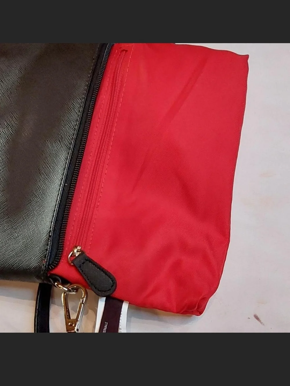 Dana Buchman Black Saffiano Convertible Wristlet Shoulder Bag - Like New